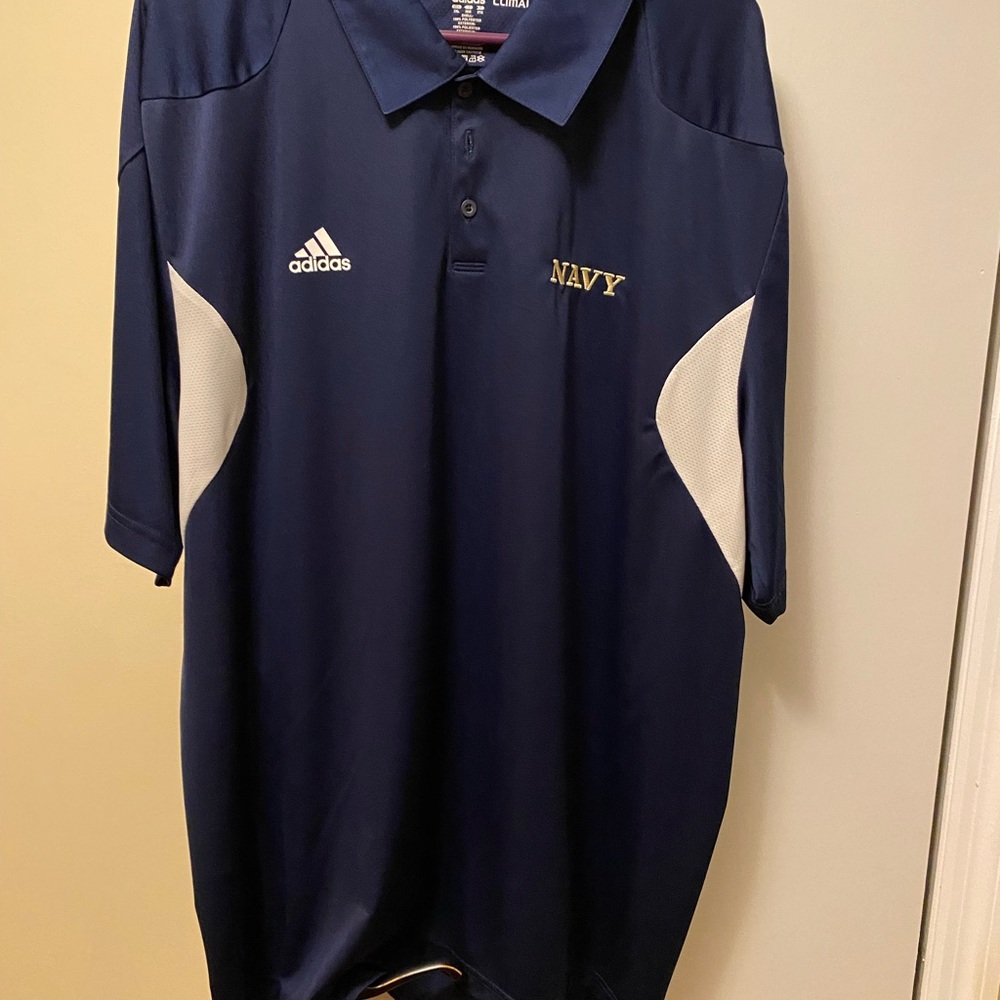 Adidas men’s wick away polo shirt, Naval Academy